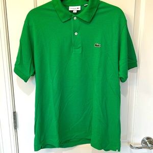 Size L. Lacoste polo shirt. Green
